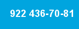 922 436-70-81